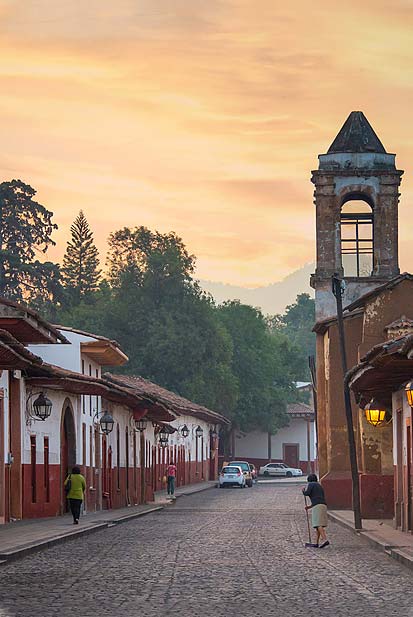 Calle del centro de Pátzcuaro